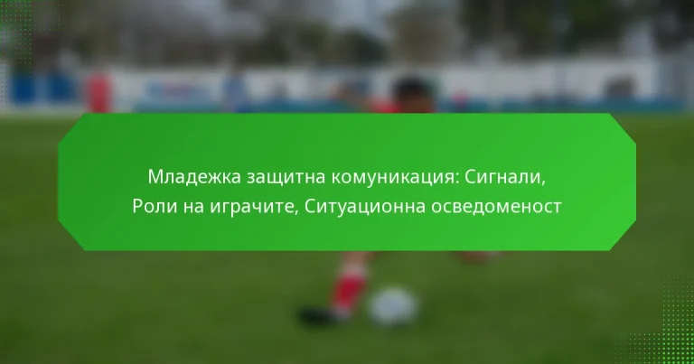 Младежка защитна комуникация: Сигнали, Роли на играчите, Ситуационна осведоменост